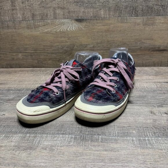 Keen Elsa Plaid Houndstooth Wool Sneaker Women's Size 10 - Picture 1 of 6